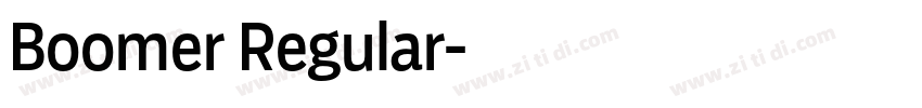 Boomer Regular字体转换